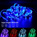 Luzes de tira led rgb 5050, 5v 1m-30m, 16 milhões de cores, rgb, sincronização de música de iluminação de tira led, mudança de cor para festa em casa