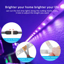 Luzes de tira led rgb 5050, 5v 1m-30m, 16 milhões de cores, rgb, sincronização de música de iluminação de tira led, mudança de cor para festa em casa