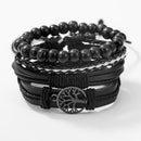 4 pçs relógios de  pulseira conjunto