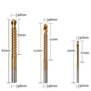 6 pçs passo broca viu broca conjunto de fresa de titânio 4-12 4-20 4-32mm 3 6 8mm para carpintaria metal núcleo buraco abridor