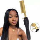 pente de aquecimento elétrico quente alisador de cabelo modelador de cabelo seco e molhado ferro alisamento escova ferramenta de estilo de cabelo