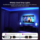 Luzes de tira led rgb 5050, 5v 1m-30m, 16 milhões de cores, rgb, sincronização de música de iluminação de tira led, mudança de cor para festa em casa