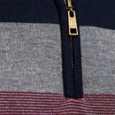 Suéter pulôver masculino  de algodão casual com zíper e gola simulada para homens, nova moda de inverno, suéter quente para homens