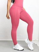 Legging Push Up Sem Costura com Bolso | Cintura Alta Anti-Celulite e Zero Transparência – Conforto Absoluto para Treino, Yoga e Corrida