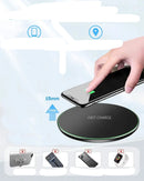 Carregador sem fio 50w para iphone e android de todos os modelos