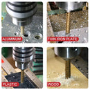 6 pçs passo broca viu broca conjunto de fresa de titânio 4-12 4-20 4-32mm 3 6 8mm para carpintaria metal núcleo buraco abridor