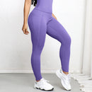 Legging Push Up Sem Costura com Bolso | Cintura Alta Anti-Celulite e Zero Transparência – Conforto Absoluto para Treino, Yoga e Corrida