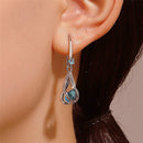 Brincos de Prata Esterlina 925 de Luxo com Cristal e Zircônia