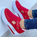 Tênis Vermelhos para Mulheres, Sapatos de Mulher Esportivos