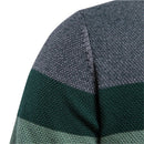 suéter de algodão emendado masculino, casual, gola redonda, pulôver de alta qualidade malha masculino, nova marca de inverno