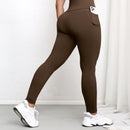 Legging Push Up Sem Costura com Bolso | Cintura Alta Anti-Celulite e Zero Transparência – Conforto Absoluto para Treino, Yoga e Corrida