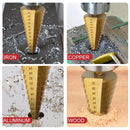 6 pçs passo broca viu broca conjunto de fresa de titânio 4-12 4-20 4-32mm 3 6 8mm para carpintaria metal núcleo buraco abridor
