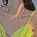 "Nova Tendência de Moda: Design Único e Exclusivo, Colar de Pingente de Estrela de Cinco Pontas Multicamada e Gota de Amor, Para Mulheres
