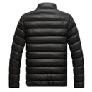 jaqueta grossa de inverno masculino suporte pescoço zíper para calor e contraste cor jaqueta curta ajuste fino e versátil