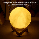 8cm lua lâmpada led night light alimentado por bateria com suporte estrelado lâmpada decoração do quarto luzes da noite crianças presente lua lâmpada