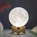8cm lua lâmpada led night light alimentado por bateria com suporte estrelado lâmpada decoração do quarto luzes da noite crianças presente lua lâmpada