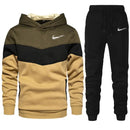 Conjunto esportivo de das peças para homem, suéter esportivo