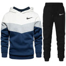 Conjunto esportivo de das peças para homem, suéter esportivo